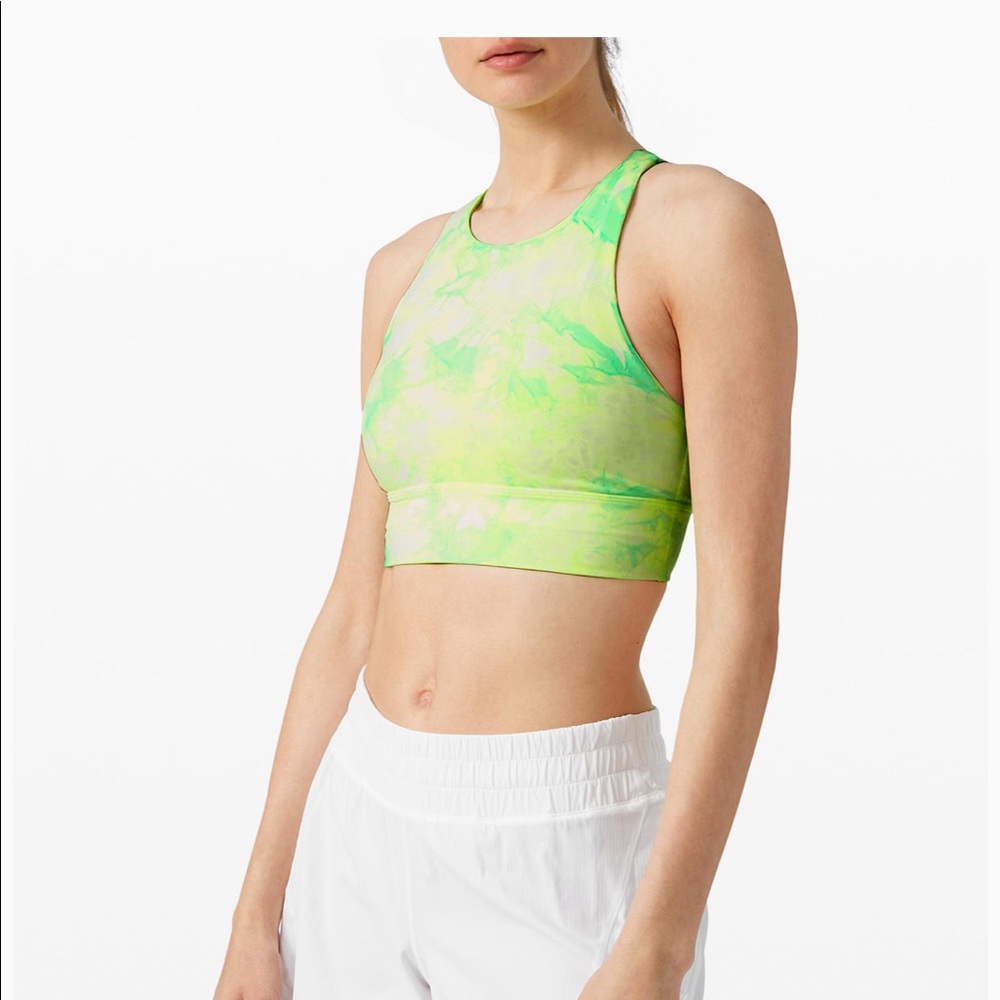 Lululemon High Neck Energy Longline Bra
